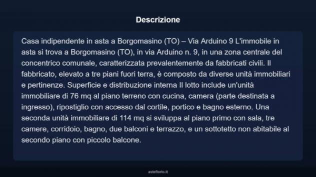 Immobile in asta di 76 m², box auto in vendita a Borgomasino - Foto 4