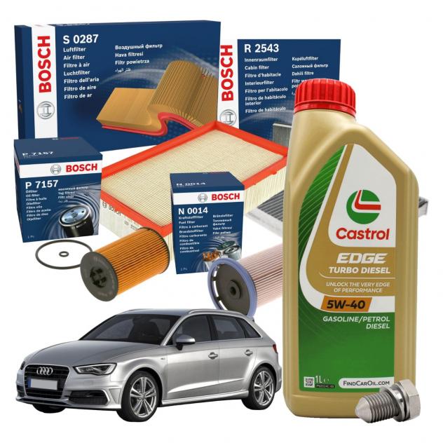 Kit Tagliando + Olio Motore Boscktb009+Cast5W40