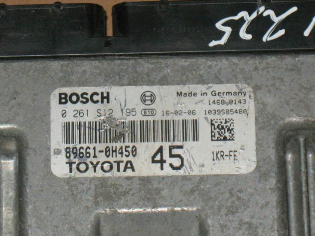 0261S12195 ECU TOYOTA AYGO 0261S12195 89661-0H450 896610H450 - Foto 2