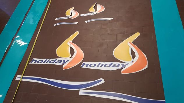Adesivi per caravan roulotte holiday eiffeland in set come in foto - Foto 3