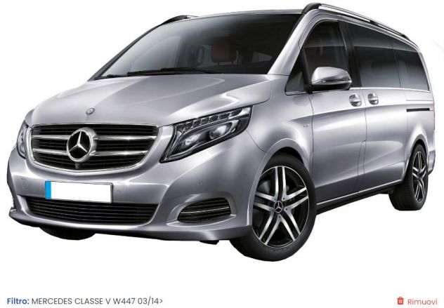 MUSO MUSATA COMPLETA ANTERIORE MERCEDES V TUTTI I MODELLI
