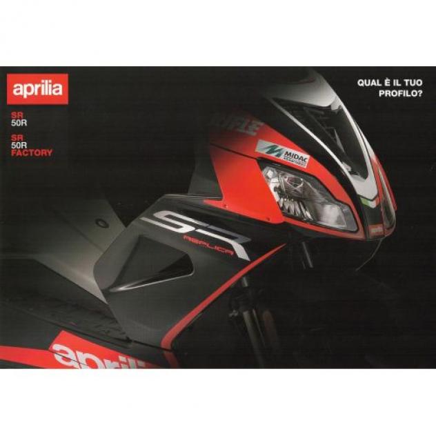 Depliant pubblicitario Aprilia SR 50 R e SR 50 R Factory
