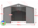 Tendoni Industriali 8 x 12 x 5,25 Mt. Per Magazzino e Rimessaggio Barche e Yacht