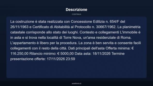 Immobile in asta di 78 m² in vendita a Roma - Foto 4