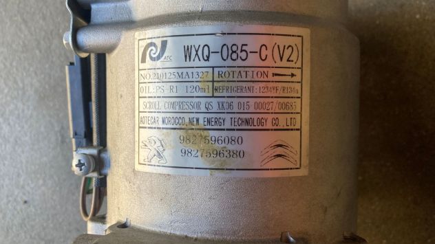 Compressore climatizzatore Peugeot 208 1.2 benzina del 2021 (9827596080) - Foto 5