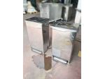 2 pattumiere a pedale in inox usate