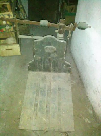Bascula antica in legno kg.200 - Foto 6