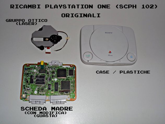 Ricambi Playstation ONE ORIGINALI Case / plastiche, lettore