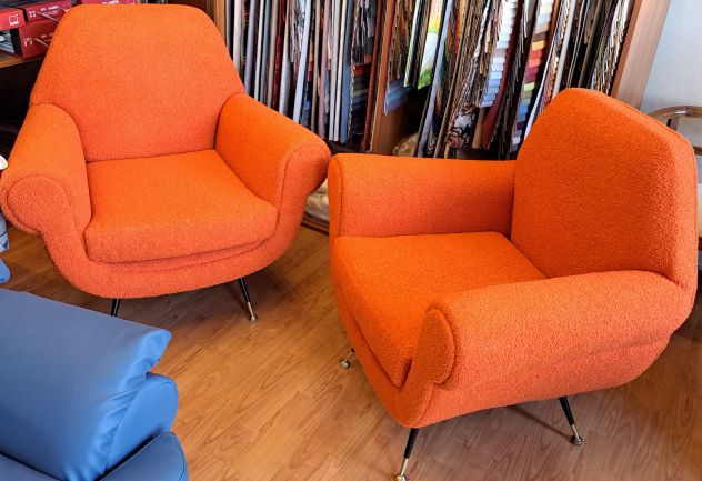 Poltrone stile Gigi Radice anni 50/60 - Foto 8