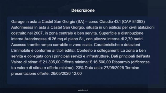 Immobile in asta di 26 m² in vendita a Castel San Giorgio - Foto 4