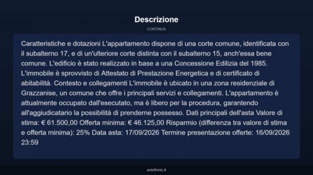 Immobile in asta di 110 m² in vendita a Grazzanise - Foto 11