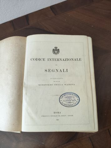 Codice internazionale dei segnali marittimi anno 1901 - Foto 4
