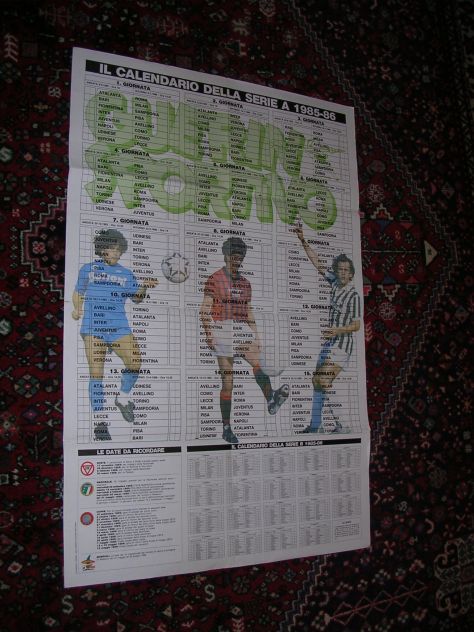 JUVENTUS CAMPIONE D'EUROPA + CALENDARIO SERIE A 1985/86 - Foto 2