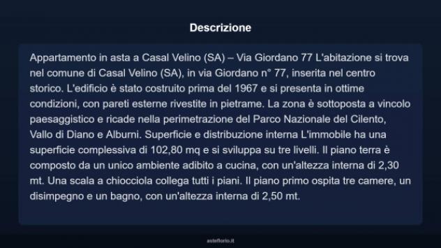 Immobile in asta di 102 m² in vendita a Casal Velino - Foto 4