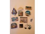 Calamite 11 pz souvenir da attaccare al frigo, 10 italiane ed 1 straniera
