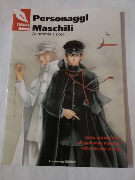 904 Libro tecnica Manga " Personaggi maschili Anatomia