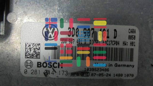 0281014173 3D0907401D Volkswagen Phaeton centralina motore Bosch - Foto 2