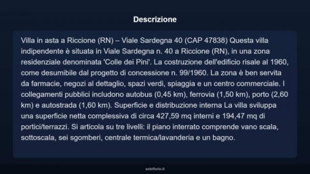 Immobile in asta di 427 m² con più di 5 locali in vendita a Riccione - Foto 4