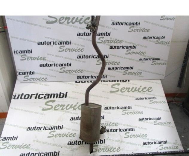 8200385653 MARMITTA TUBO DI SCARICO CON SILENZIATORE TERMINALE POSTERIORE RENAULT CLIO 1.2 B 55KW 5M 5P (2012) RICAMBIO USATO
