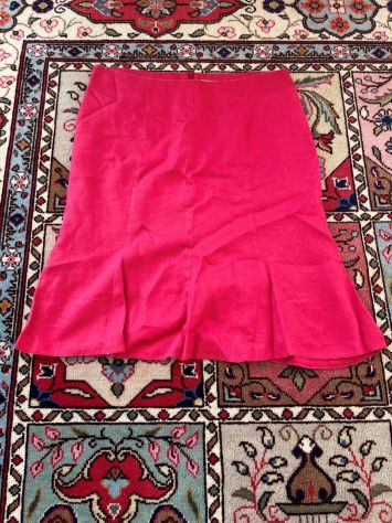 Gonna Conbipel rossa da donna con zip posteriore - Taglia 46 - Foto 5