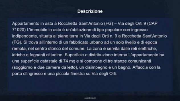 Immobile in asta di 74 m² in vendita a Rocchetta Sant'Antonio - Foto 10