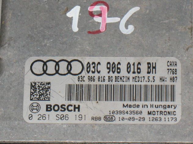 0261S06191 ECU AUDI A1 1.4 MED17.5.5 0261S06191 03C906016BH 03C906016BG - Foto 2