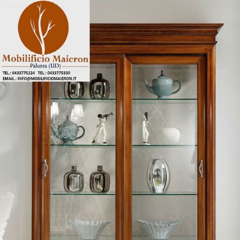 Mobili Rustici Classici In Legno Vetrina In legno cod 11412 Nuovi Non usati - Foto 3