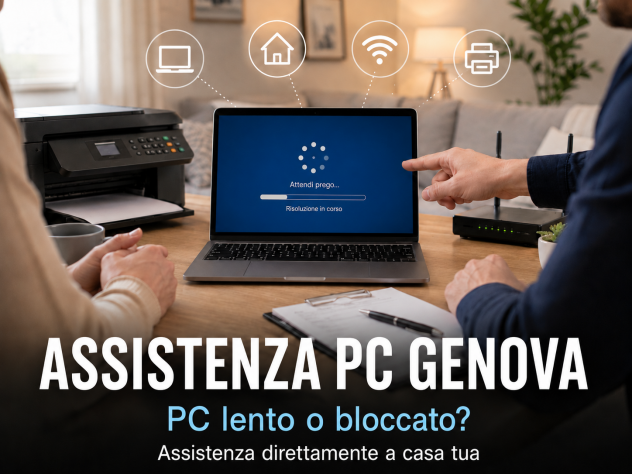 Assistenza PC a domicilio Genova – Wi-Fi, stampanti e lezioni pratiche - Foto 2