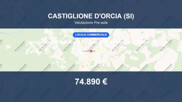 Immobile in asta di 250 m² con più di 5 locali in vendita a Castiglione d'Orcia