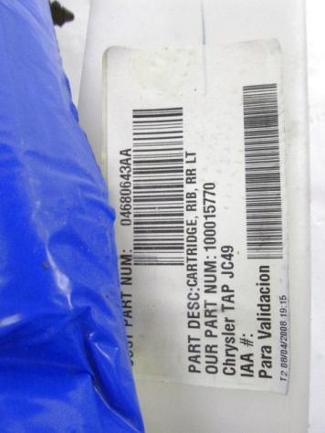 04680643AA AIRBAG LATERALE A TENDINA SINISTRO DODGE JOURNEY 2.0 D 103KW AUT 5P (2008) RICAMBIO USATO 52029351AC - Foto 3