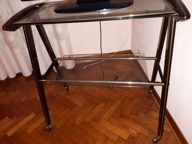 CARRELLO PORTA TELEVISORE 2 RIPIANI