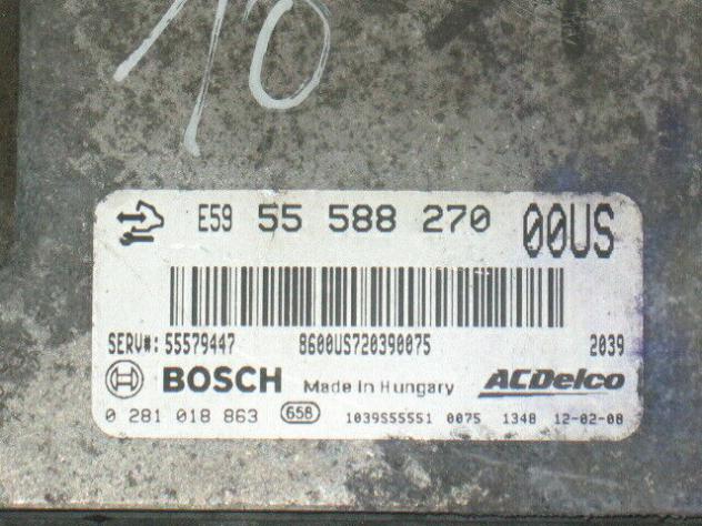 0281018863 ECU OPEL CORSA D 1.3 0281018863 55588270 55579447 - Foto 2