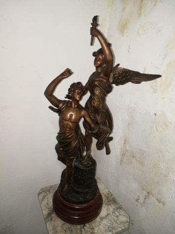 salottino intarsiato imperiale tavolo con 4 sedie intarsiate - Foto 4