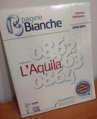 Pagine Bianche L'Aquila 2014-2015 NUOVO Sigillato – RARO VINTAGE - Foto 3