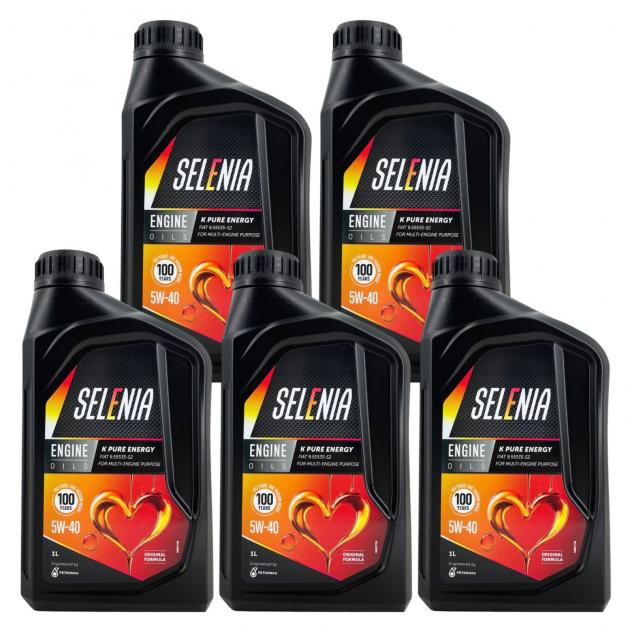 Olio Motore Selenia K Pure Energy 5W-40 5L Specifiche Fiat 955535-S2 C3