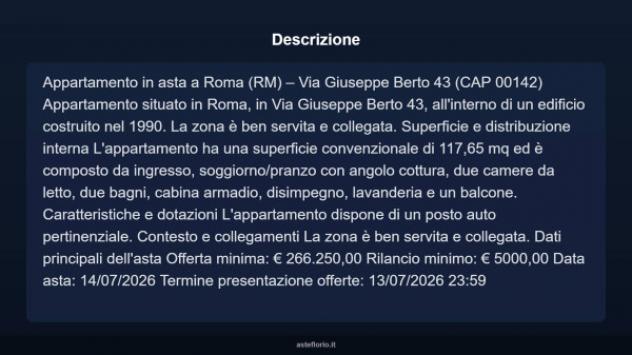 Immobile in asta di 117 m² in vendita a Roma - Foto 7