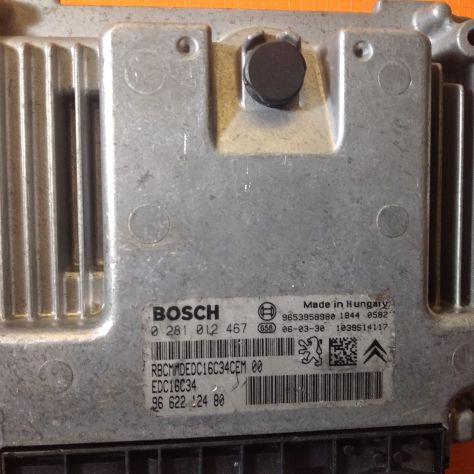 Centralina motore Peugeot 207 1.6hdi 0281012467 9662212480 edc16c34 - Foto 4