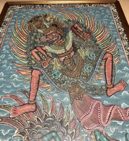 Quadro Balinese ad olio dipinto a Batuan nel 1978 - Foto 2
