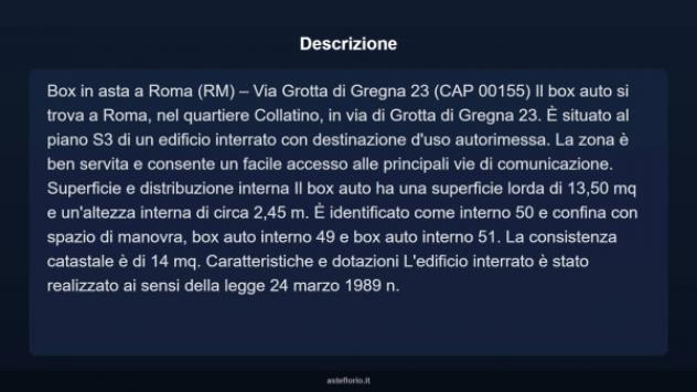 Immobile in asta di 13 m² in vendita a Roma - Foto 4