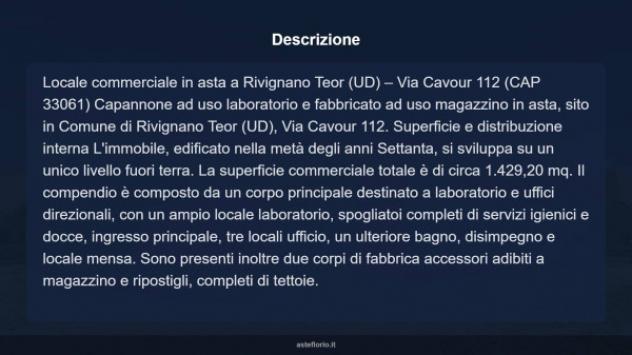 Immobile in asta di 1429 m² in vendita a Rivignano Teor - Foto 7
