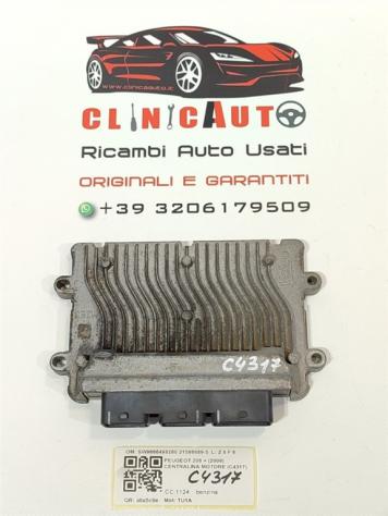 CENTRALINA MOTORE PEUGEOT 206 2° Serie SW9666498280 21586689-5 TU1A benzina 1124 (0309)
