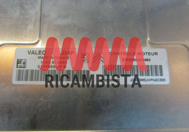 HW9651696680 J34P Citroen C3 1.4 centralina motore Valeo - Foto 2
