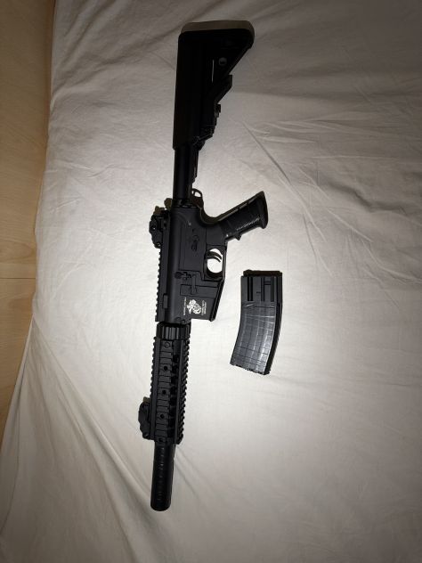 M4 Special Combat Marine Full Metal Softair ASG - Foto 4