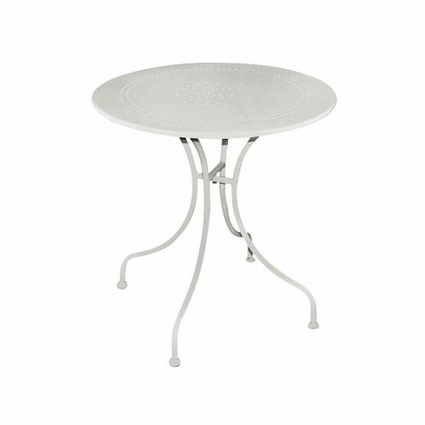 Tavolo Cod 9041 In Ferro Color Bianco Per Arredo Esterno Terrazza Bar Pizzeria