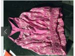 Faith top in seta rosa taglia L
