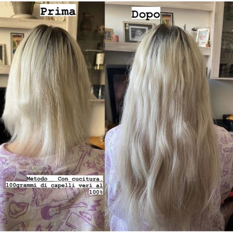 Treccine ed extention per allungamento capelli Tel:3513778129