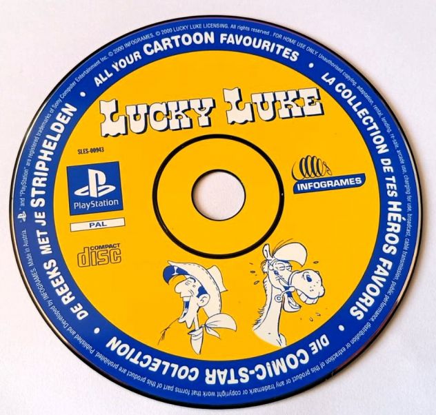 PS1 Lucky Luke π¬π§/π«π·/π©πͺ Solo disco Testato funzionante