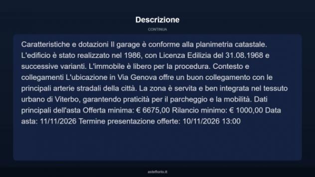 Immobile in asta di 27 m² in vendita a Viterbo - Foto 4