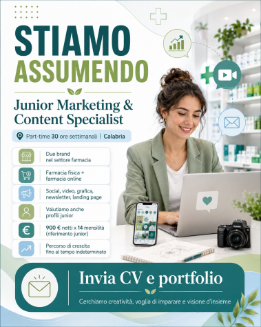 JUNIOR MARKETING &amp; CONTENT SPECIALIST