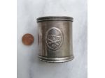 RARO PORTA-FIAMMIFERI MILITARE DA TAVOLO IN ARGENTO 800.